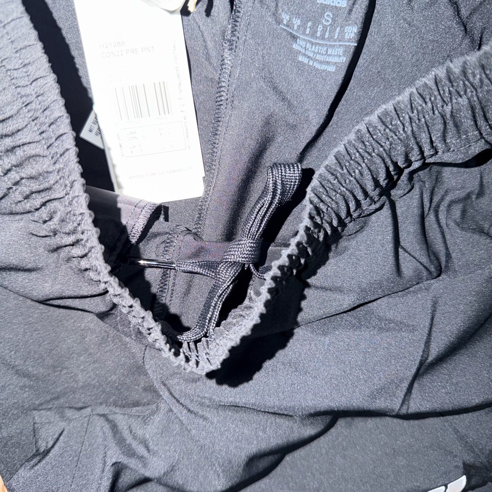 Adidas aeroready 3 stripe tapered track pants black & white men’s small - Picture 4 of 4